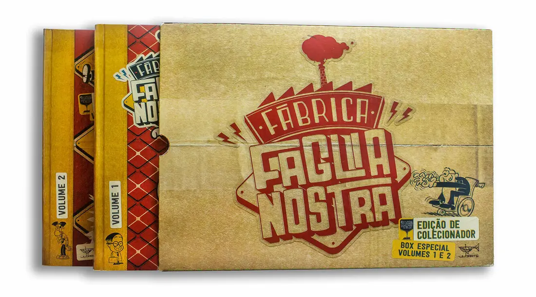 Capa do box especial Fábrica Faglianostra — volumes 1 e 2